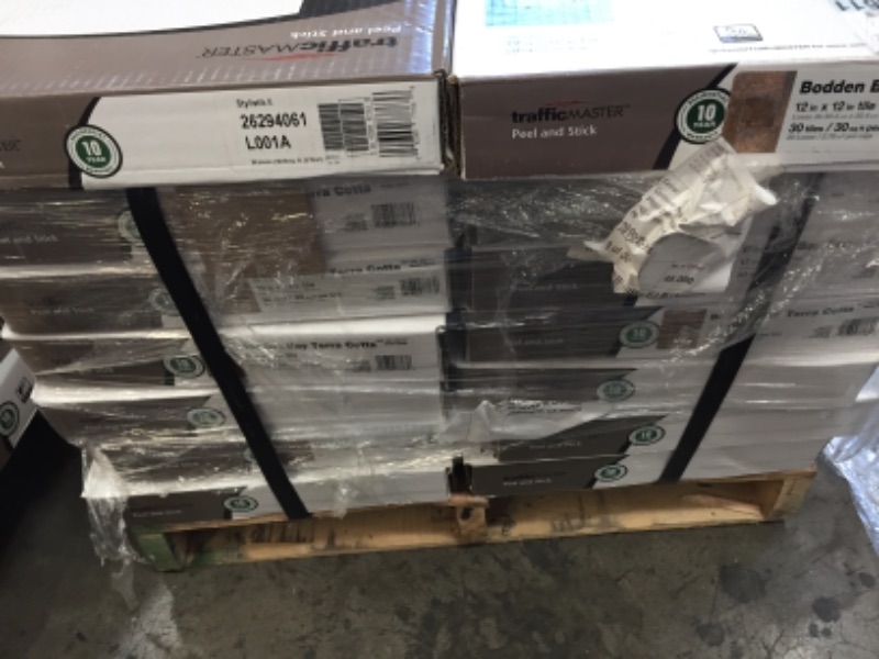Photo 1 of ***SOLD AS WHOLE PALLET ONLY***
46 cases Bodden Bay 12 in. x 12 in. Terra Cotta Peel and Stick Vinyl Tile (30 sq. ft. / case)
