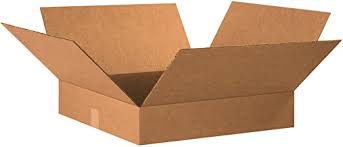 Photo 1 of Corrugated Cardboard Box 20" L x 20" W x 4" H(Pack of 10)