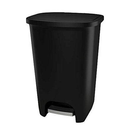Photo 1 of *** lid does not open when stepped on***
GLAD 75L Extra Capacity Plastic Step Can with CloroxTM Odor Protection Fits All 20 Gallon Trash Bags, 75 Liter, Matte Black
