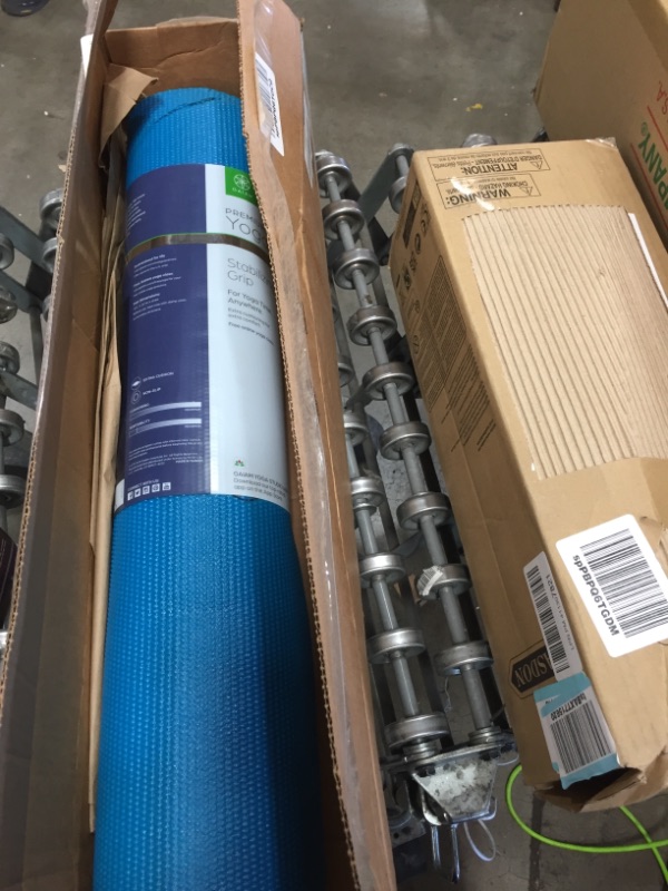 Photo 2 of Gaiam Yoga Mat 5mm Navy & Blue Longer/Wider
