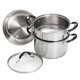 Photo 1 of ***stock photo for reference only***
Stainless Steel 3 Quart Steamer & Double-Boiler, 4 Piece