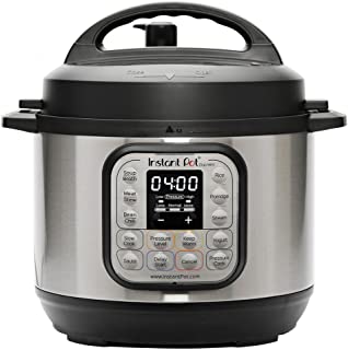 Photo 1 of **crack in face  see pictures***used***
Instant Pot Duo 7-in-1 Electric Pressure Cooker, Slow Cooker, Rice Cooker, Steamer, Sauté, Yogurt Maker, Warmer & Sterilizer, 3 Quart, Stainless Steel/Black
