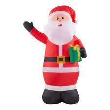 Photo 1 of ***PARTS ONLY NON FUNCTIONAL***
6.5 ft Pre-Lit LED Santa Christmas Inflatable