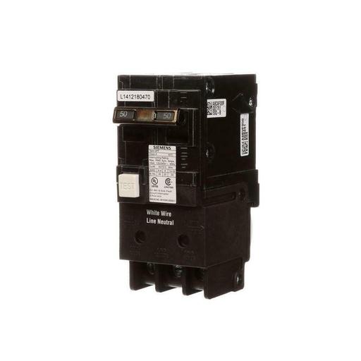 Photo 1 of 50 Amp Double Pole Type QPF GFCI Circuit Breaker
