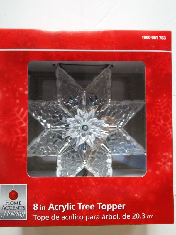 Photo 1 of 8 in. 10-Light Star Tree Topper

