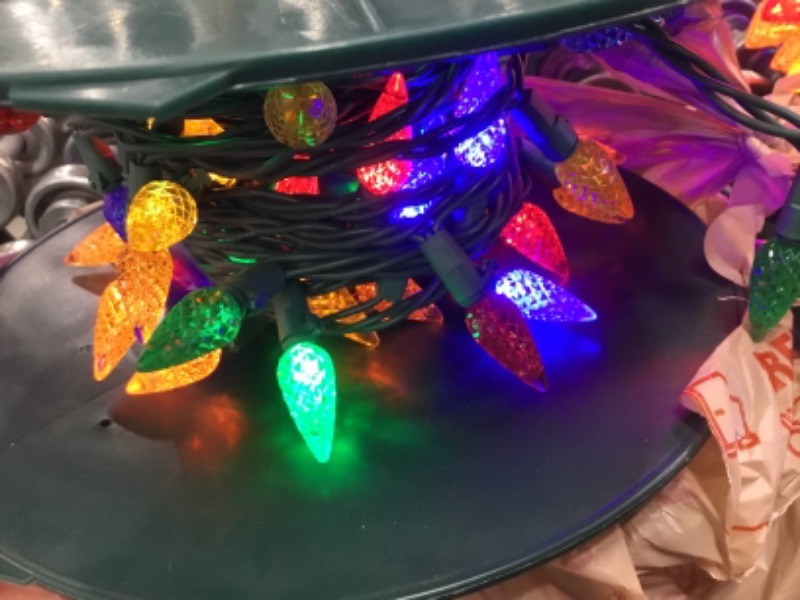 Photo 1 of 49.6 ft. 150-Light C6 LED Multi Color Strings Light
