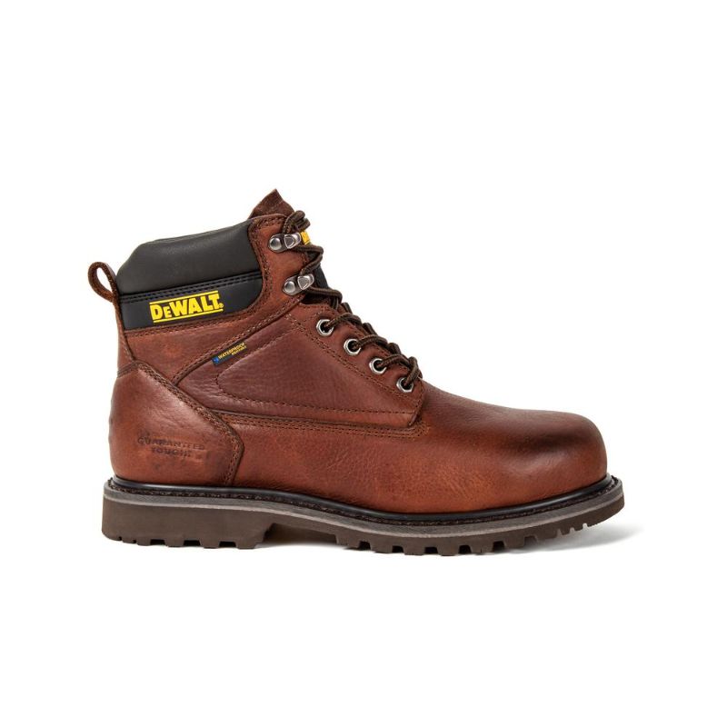 Photo 1 of DEWALT Men's Axle Waterproof 6 in. Work Boots - Soft Toe - Walnut Pitstop Size 10.5(M)
***WEAR AND TEAR**