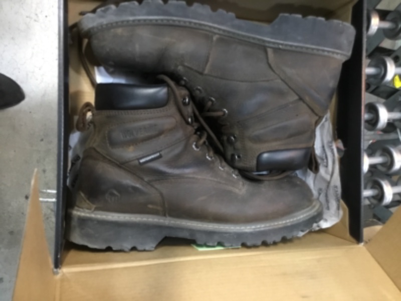 Photo 2 of DEWALT Men's Axle Waterproof 6 in. Work Boots - Soft Toe - Walnut Pitstop Size 10.5(M)
***WEAR AND TEAR**