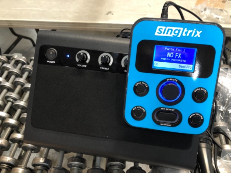 Photo 1 of Singtrix Portable Karaoke Machine On Shark Tank, Kids & Adults, All-In-One Karaoke System, 350+Voice Effects & Autotuning, PA Speaker, Party Bundle, Karaoke Microphone, Use Free YouTube Karaoke Songs
