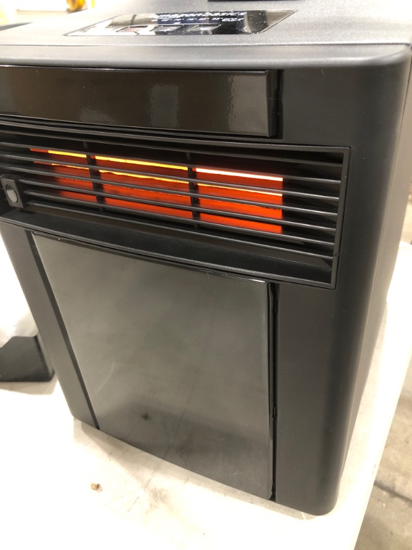 Photo 1 of Amazon Basics Portable Eco-Smart Space Heater - Black
