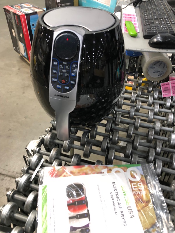 Photo 2 of GoWISE USA 3.7-Quart Programmable Air Fryer with 8 Cook Presets, GW22638 - Black
