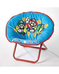 Photo 1 of Idea Nuova Nintendo Super Mario Toddler Foldable Saucer Chair, 18" Frame, Ages 3+
