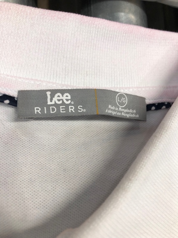 Photo 3 of Riders by Lee Indigo Women's Short Sleeve Polo Shirt size large 