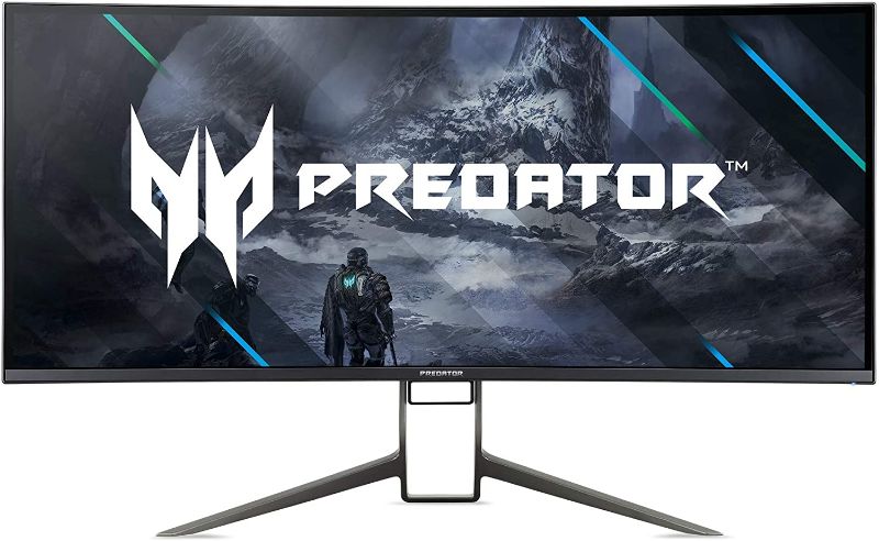 Photo 1 of LIKE NEW !!! JUST PREVIOUSLY OPENED 
Acer Predator X38 Pbmiphzx 2300R Curved 37.5" UltraWide QHD+ (3840 x 1600) Gaming Monitor | NVIDIA G-SYNC | Agile Splendor IPS | Up to 175Hz | DCI-P3 98% | DisplayHDR 400 | Display Port & HDMI, Black