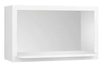 Photo 1 of (DETACHED SIDE/EDGE; SCRATCH/COSMETIC DAMAGES)
Courtland Polar White Finish Laminate Shaker Stock Assembled Wall Microwave Shelf 30 in. x 18 in. x 12 in.