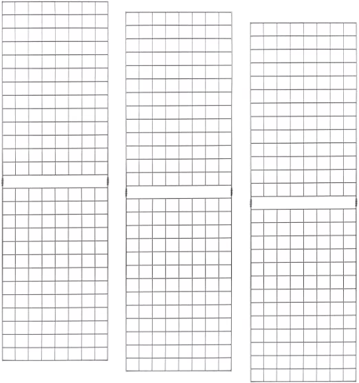 Photo 1 of (BENT CORNERS)
ECONOCO Portable 2’ X 7’ Chrome Grid Panels - Pack of 3
