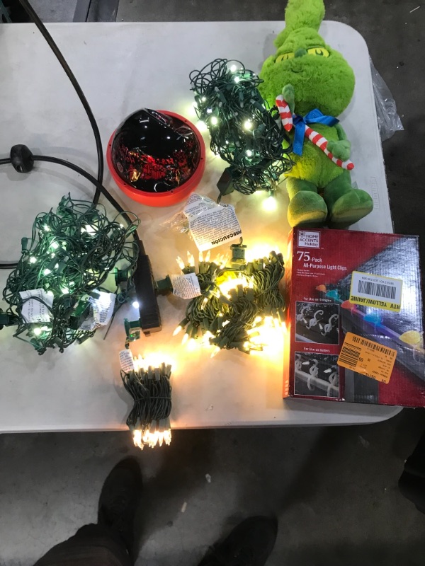 Photo 1 of SOLD AS IS, Miscellaneous Christmas Decor (dented ball)