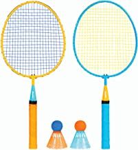 Photo 1 of (MISSING PADDLE)
Franklin Sports Kids Badminton Set - Smashminton Set - 2 Player Youth Combo Set with Birdies