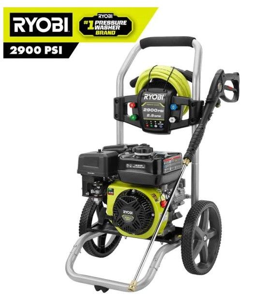 Photo 1 of (WATER DAMAGED BOX/MANUAL)
RYOBI 2900 PSI 2.5 GPM Cold Water Gas Pressure Washer