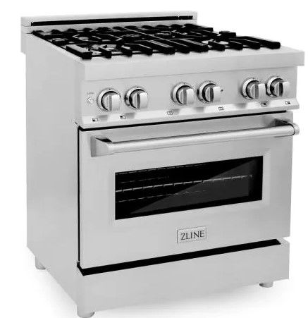 Photo 1 of (missing legs)
ZLINE 30 in. 4.0 cu. ft. Dual Fuel Range with Gas Stove and Electric Oven in Stainless Steel (RA30)
