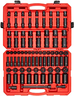 Photo 1 of (MISSING PIECES)
TEKTON 1/2 Inch Drive 6-Point Impact Socket Set, 87-Piece (5/16-1-1/4 in, 8-32 mm) | SID92407