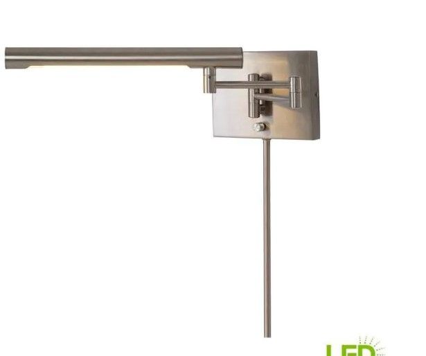 Photo 1 of 11-Watt Brushed Nickel LED Dual Wall Mount Wall Sconce