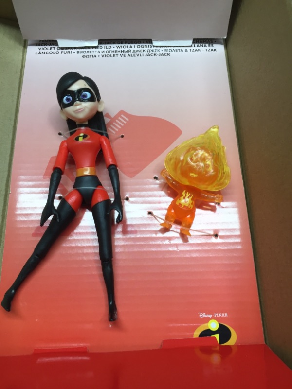 Photo 2 of 2ct Disney / Pixar Core Violet & Jack-Jack Action Figure 2-Pack [Fire]