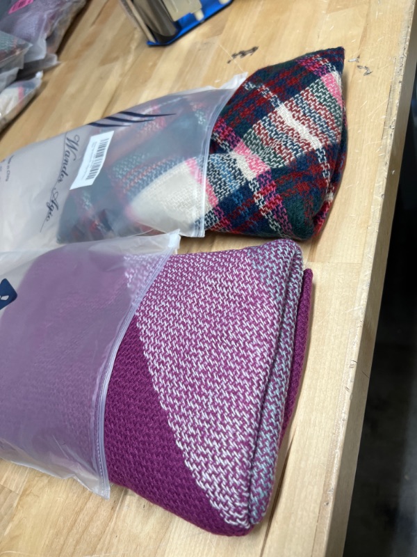 Photo 1 of WOMEN SCARFS 2 COUNT SOLD AS IS 
**NOT RETURNABLE**