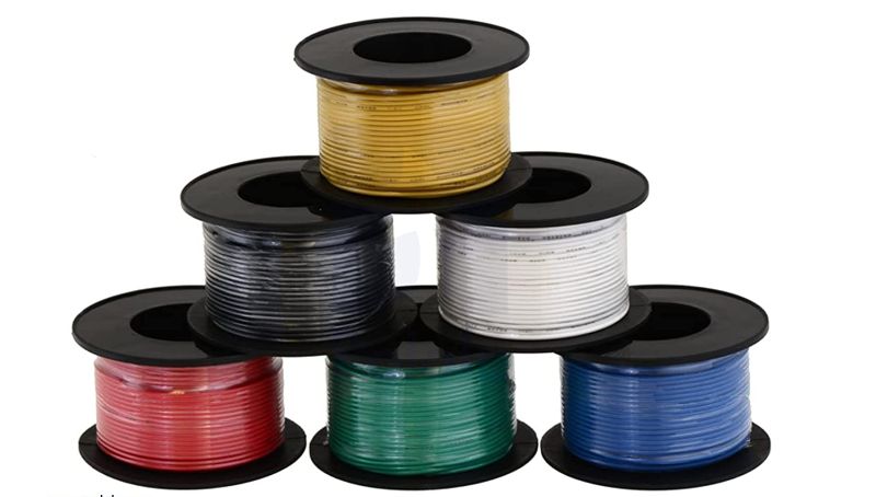 Photo 1 of 12 Gauge Wire Combo 6 Pack 12V 100'FT per Roll (600 ft Total) 12 Gauge Auto Wire Copper Clad Aluminium Low Voltage 12 Gauge Wire