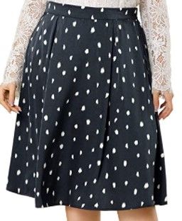 Photo 1 of Agnes Orinda Plus Size Skirts for Women Elastic Waist Swing Abstract Dots Midi Skirt Valentines Day 3x 
&
No Show Unicorn Socks for Girls Low Cut Crew Kid Socks for 8-12 Years

