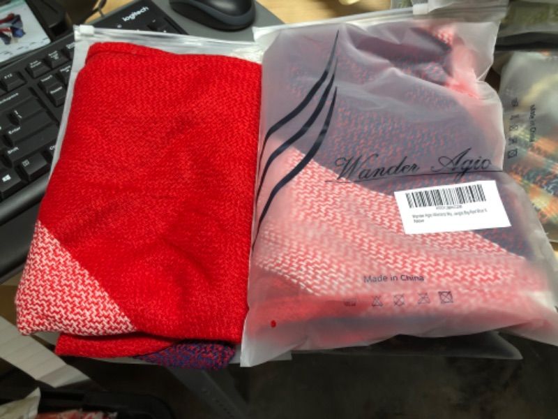 Photo 1 of 2pack
  Wander Agio Womens Warm Long Shawl Winter Wraps Large Scarves Knit Cashmere Feel Plaid Triangle Scarf
