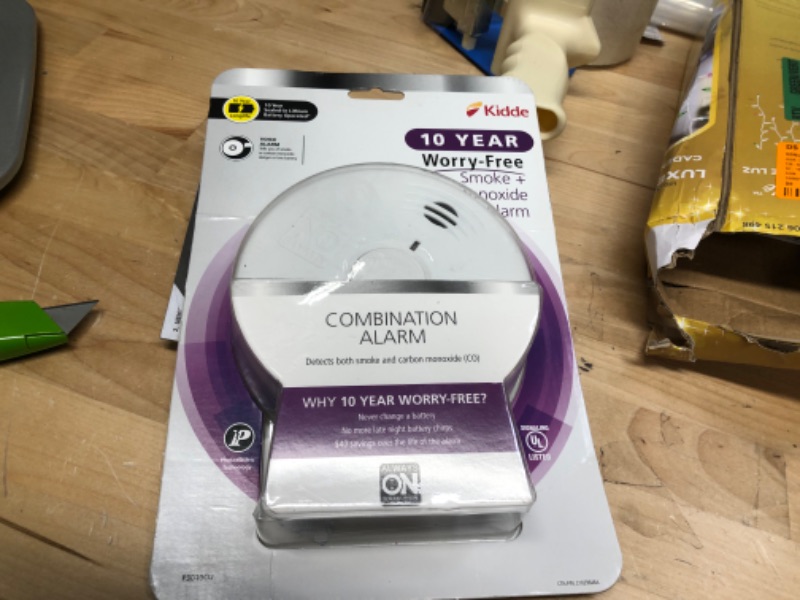 Photo 2 of 10-Year Worry Free Smoke & Carbon Monoxide Detector, Lithium Battery Powered with Photoelectric Sensor and Voice Alarm
