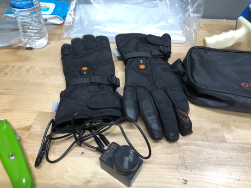 Photo 2 of Large Rechargeable Heated Gloves for Men and Women, Lithium-ion Batteries and Charger Included
