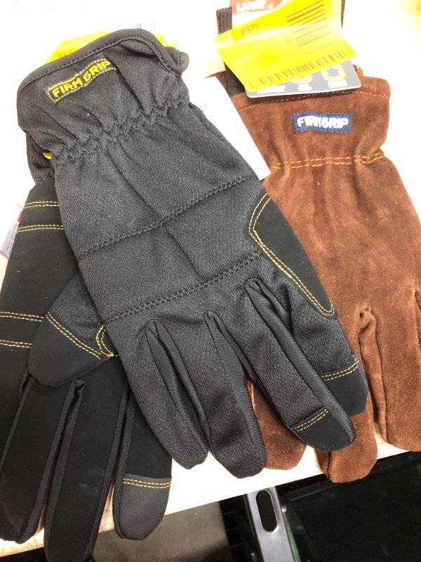 Photo 1 of FIRM GRIP
Large Winter Suede Leather Gloves with Insulated Fleece Liner and 
FIRM GRIP
X-Large Winter Utility Gloves with Thinsulate Liner