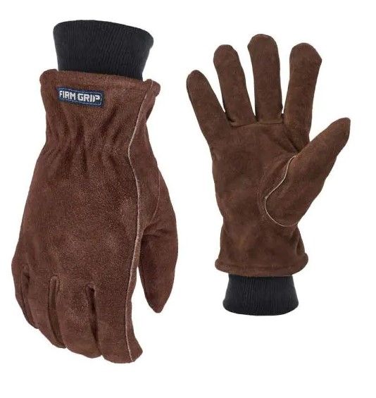 Photo 1 of FIRM GRIP
Large Winter Suede Leather Gloves with Insulated Fleece Liner and 
FIRM GRIP
X-Large Winter Utility Gloves with Thinsulate Liner