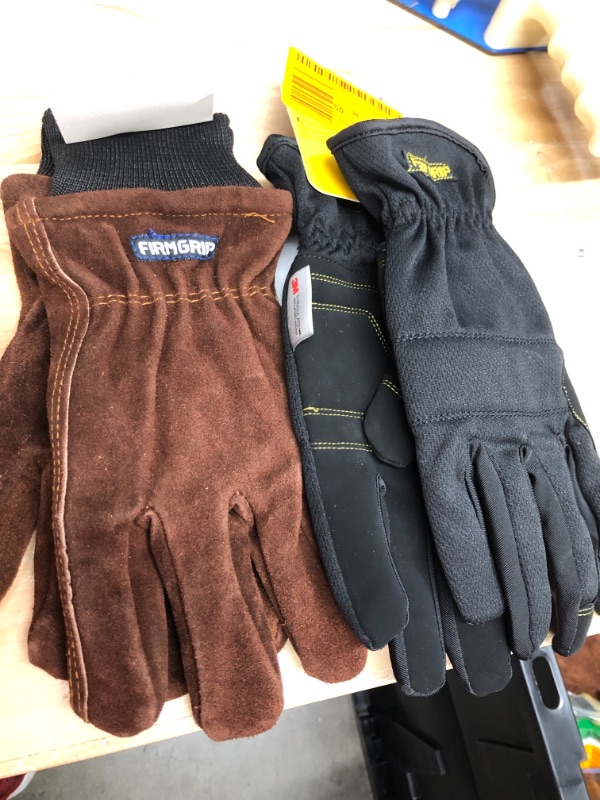 Photo 3 of FIRM GRIP
Large Winter Suede Leather Gloves with Insulated Fleece Liner and 
FIRM GRIP
Large Winter Utility Gloves with Thinsulate Liner