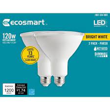 Photo 1 of 120-Watt Equivalent PAR38 Dimmable ENERGY STAR Flood LED Light Bulb Bright White (2-Pack)

