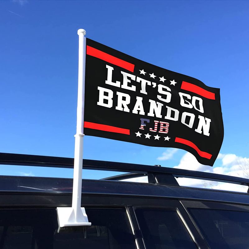 Photo 1 of Let’s Go Brandon Car Flag Window Clip Flag Let’s Go Brandon banners 12"x18"
2-PACK