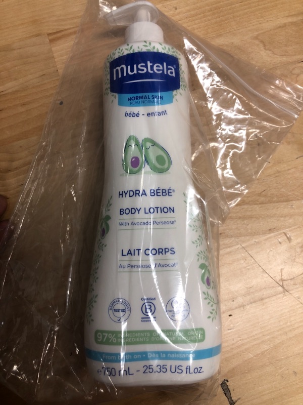 Photo 2 of Mustela Hydra Bebe Body Lotion - Daily Moisturizing Baby Lotion with Natural Avocado, Jojoba & Sunflower Oil