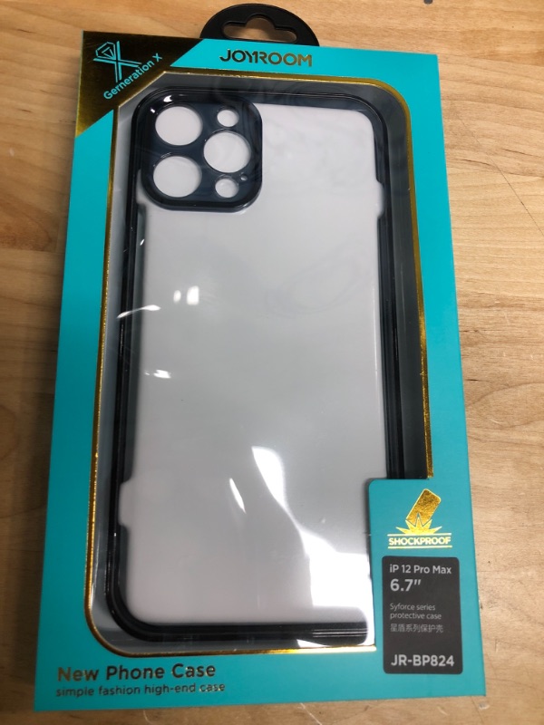 Photo 1 of JoyRoom Crystal Clear iPhone 12 Pro Max Case, [Not Yellowing] [Ultra Slim Thin] Military Grade Drop Shockproof Phone Cases Slim Thin Cover, Crystal Clear 2-PACK
