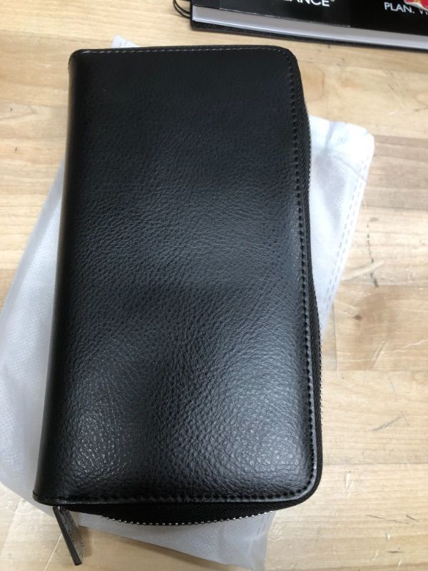 Photo 1 of Noedy Large Capacity Credit Card Holder RFID Blocking For Women Genuine Leather Multi Card Cases Wallet, Black 