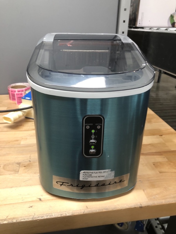 Photo 3 of Frigidaire EFIC103-AMZ-SC Counter Top Maker with Over-Sized Ice Bucket, Stainless Steel, Self Cleaning Function, Heavy Duty, Stainless
