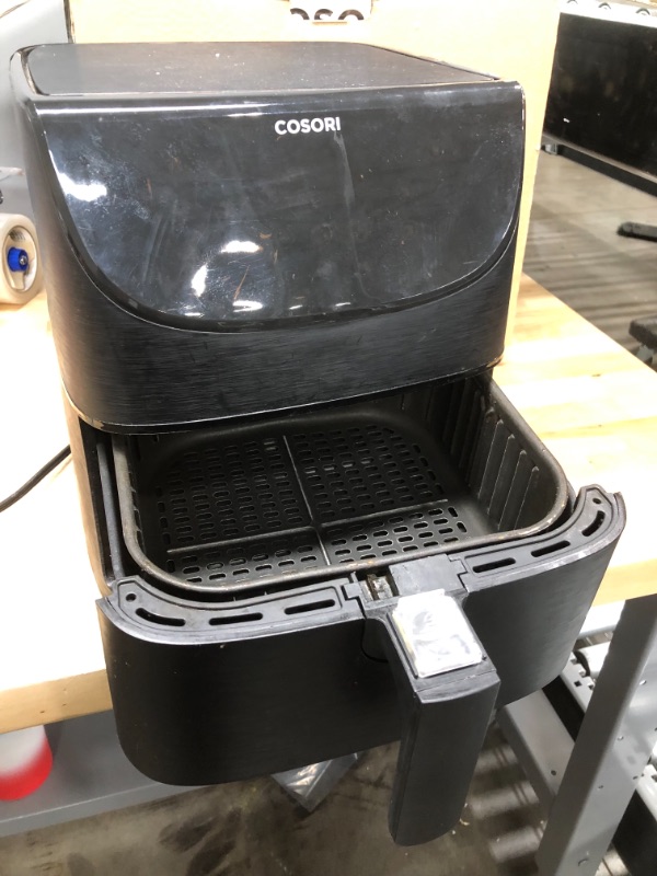 Photo 3 of PARTS ONLY: COSORI Air Fryer Oven Combo 5.8QT Max Xl Large Cooker, One-Touch Screen with 11 Precise Presets and Shake Reminder, Nonstick and Dishwasher-Safe Square Design Basket, Black
