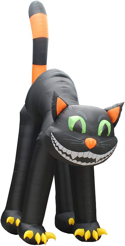 Photo 1 of 20 Foot Animated Halloween Inflatable Black Cat
