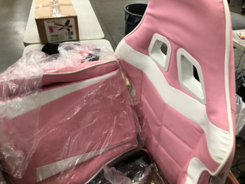 Photo 2 of Soontrans Gaming Chair Pink for Big and Tall Person 400lbs, High Back Gamer