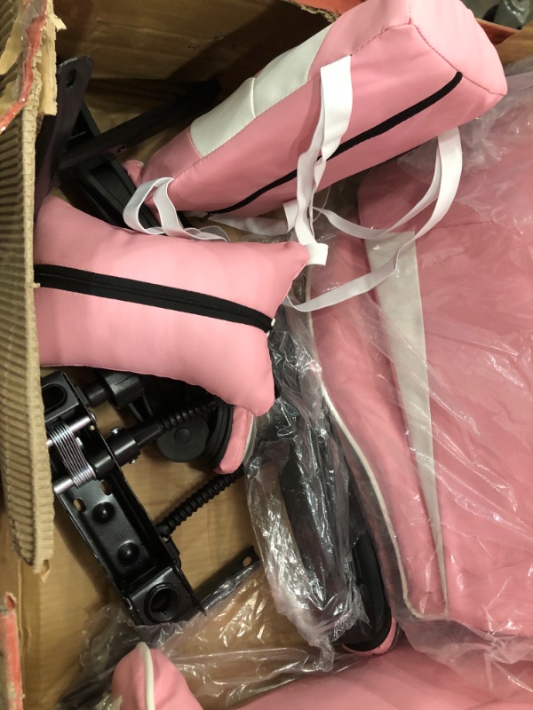 Photo 3 of Soontrans Gaming Chair Pink for Big and Tall Person 400lbs, High Back Gamer