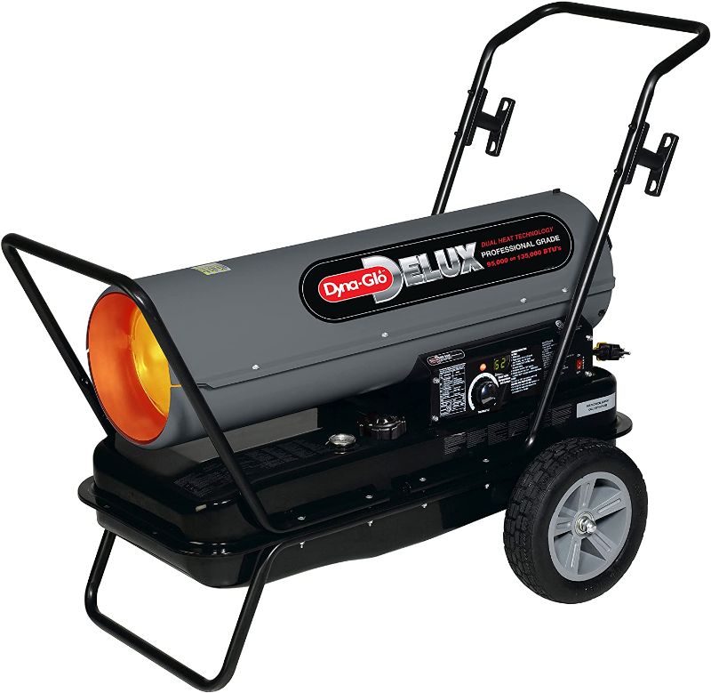 Photo 1 of Dyna-Glo Forced air Heater, 135,000 BTUs, Black

