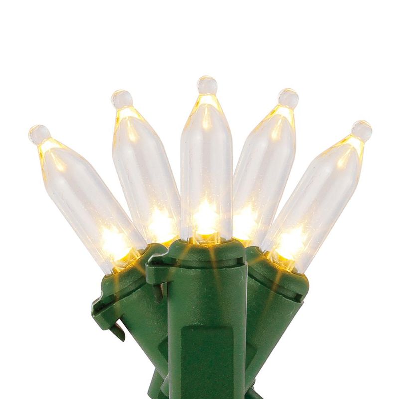 Photo 1 of 29.5 Ft. 100-Light LED Mini Warm White String Light with Green Wire Christmas Decoration    ($9 x 6)