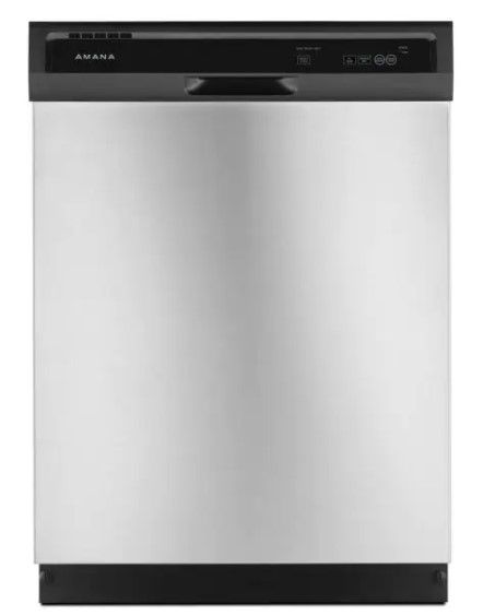 Photo 1 of 24 in. Stainless Steel Front Control Built-in Tall Tub Dishwasher Stainless Steel with Triple Filter Wash System, 63 dBA
