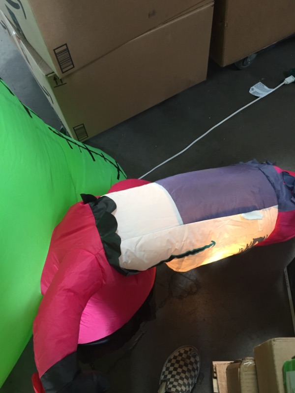 Photo 1 of 9 ft. Oogie Boogie with Lock Shock and Barrel Scene Airblown Disney Halloween Inflatable
AS IS USED, IF NOT PROPPED UP CORRECTLY STOCKS HEAD DOESNT STAY UP, PLEASE SEE PHOTOS 